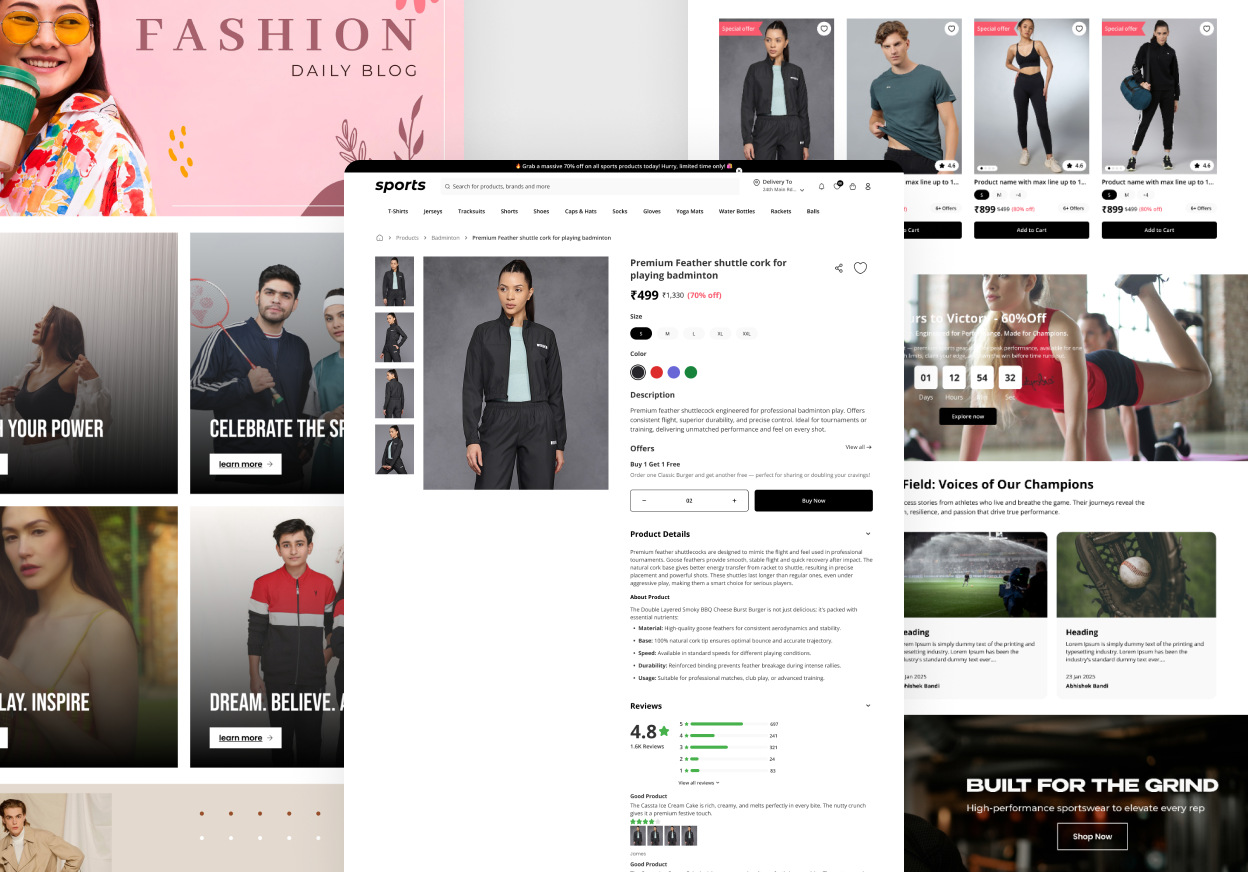 Shopping & Category View