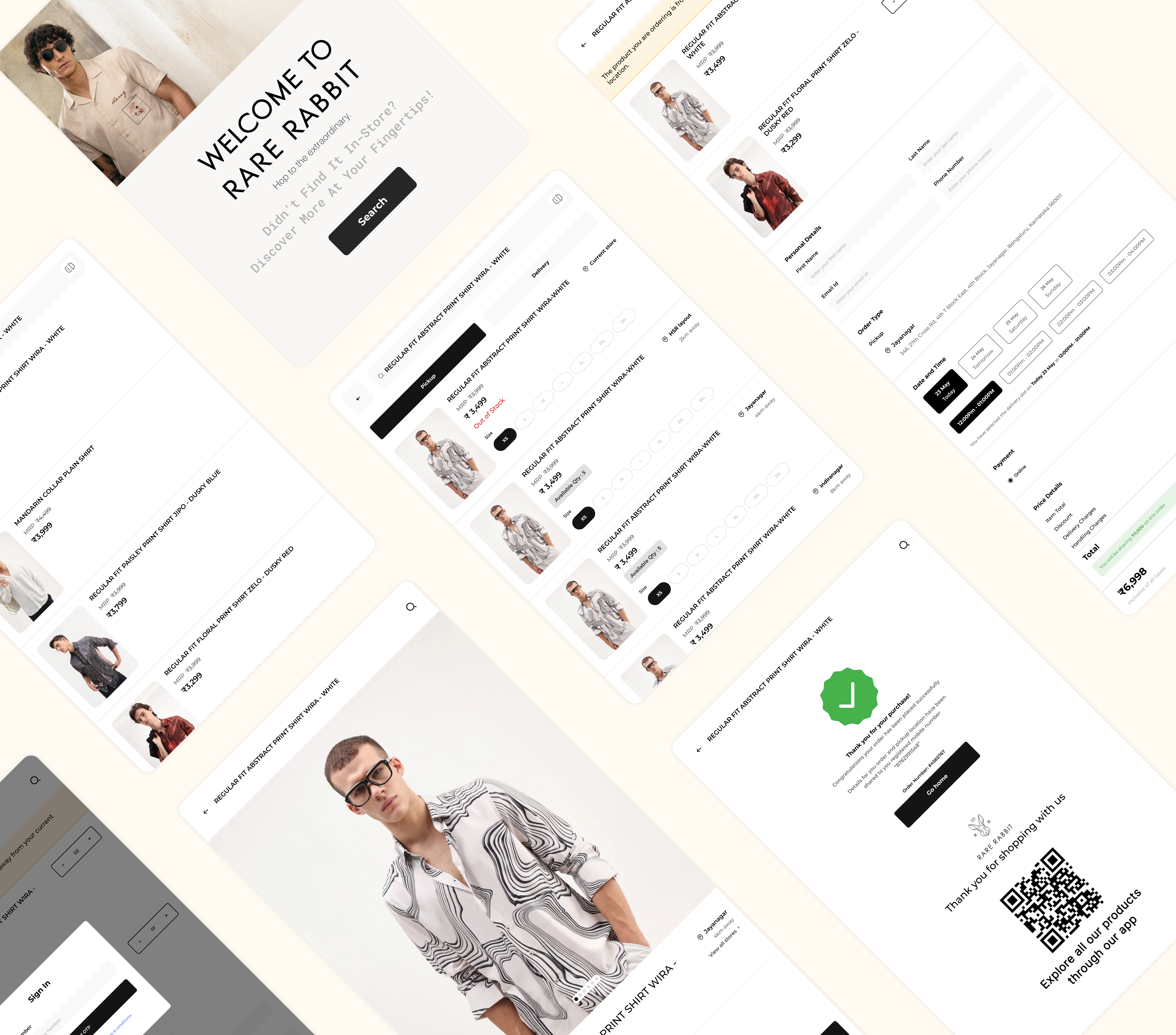 High-Fidelity Design — Final UI screens