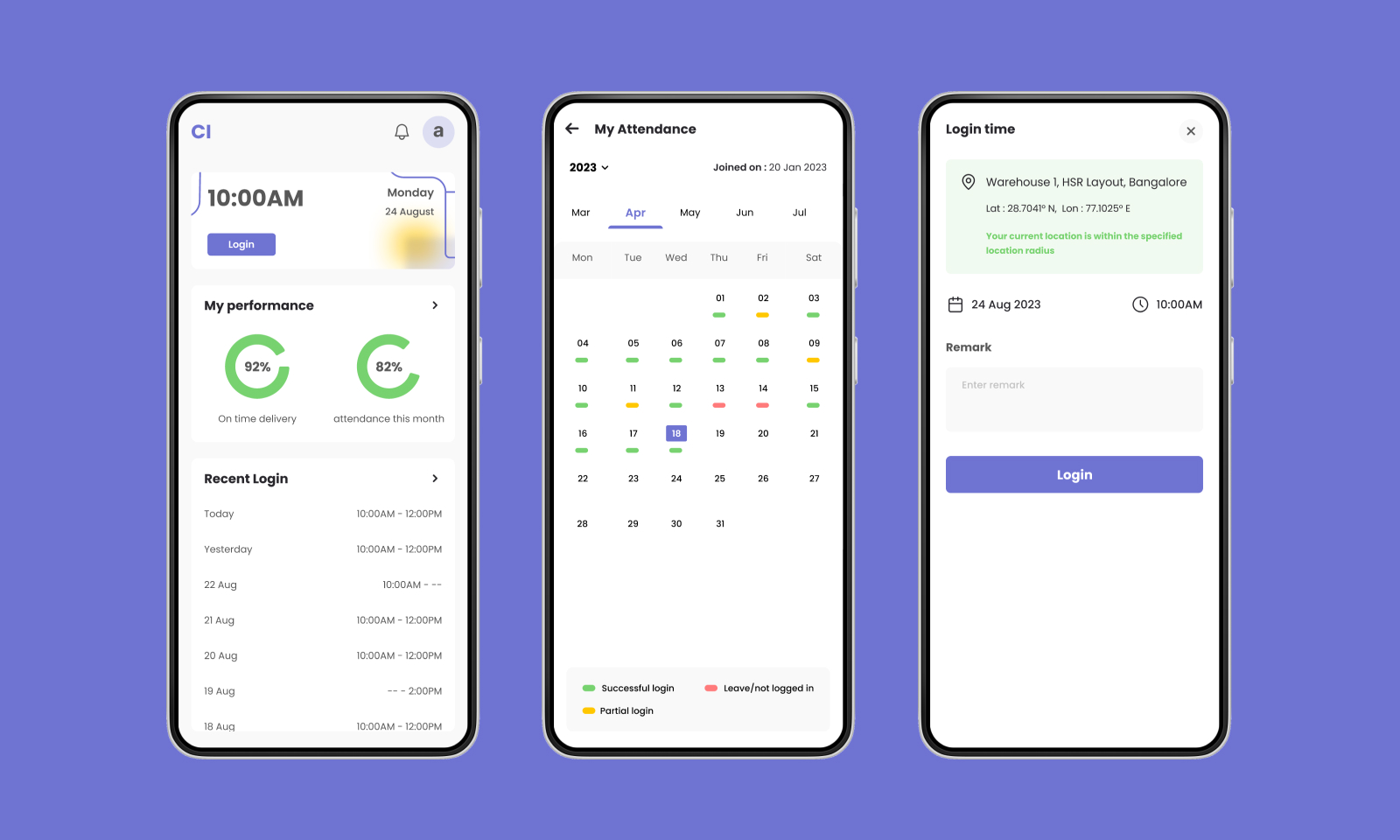 Warehouse Attendance