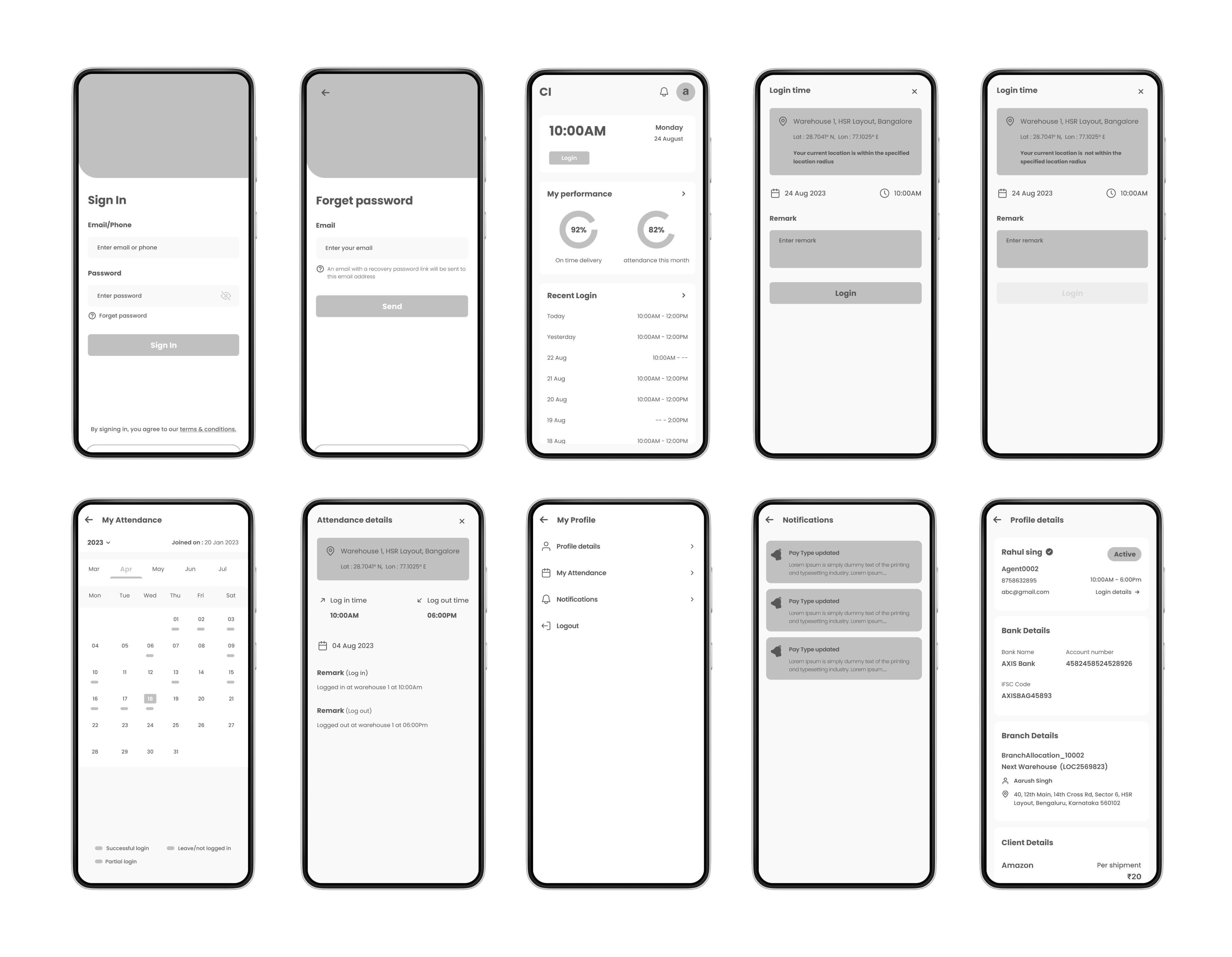 Low-Fidelity Wireframes