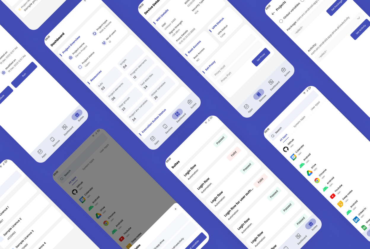 FireFlink Mobile App High-Fidelity Screens