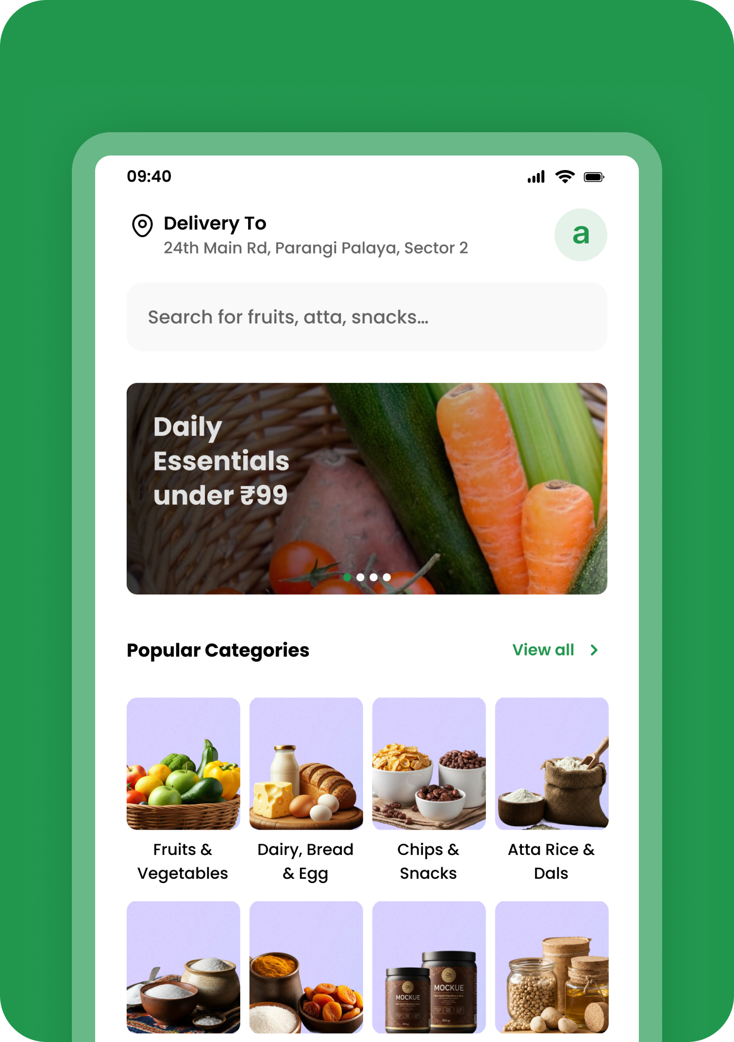 Grocery App Screen 06
