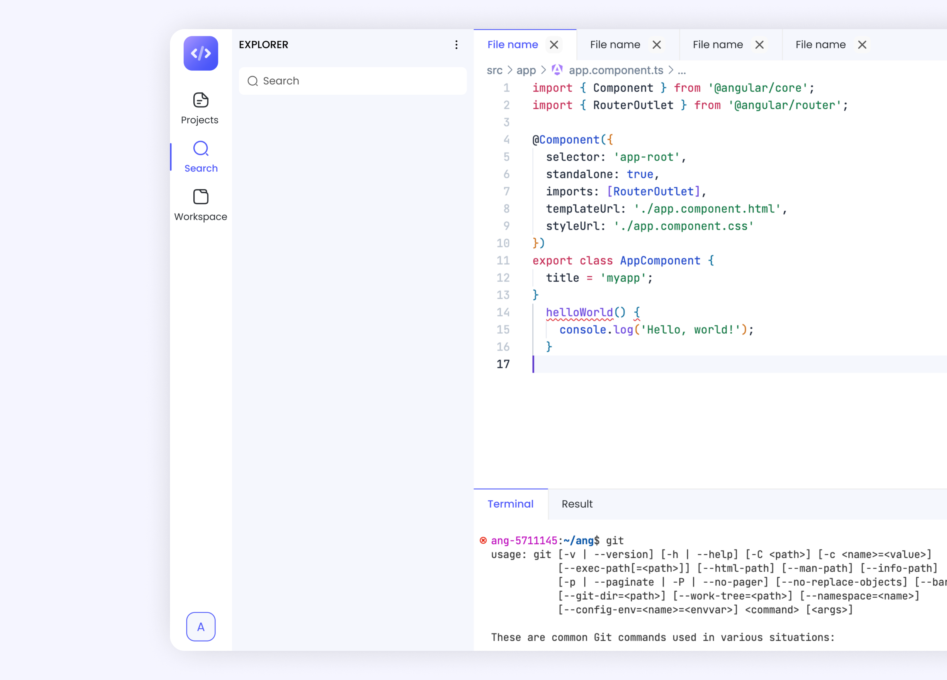 Online Code Editor Screen 07